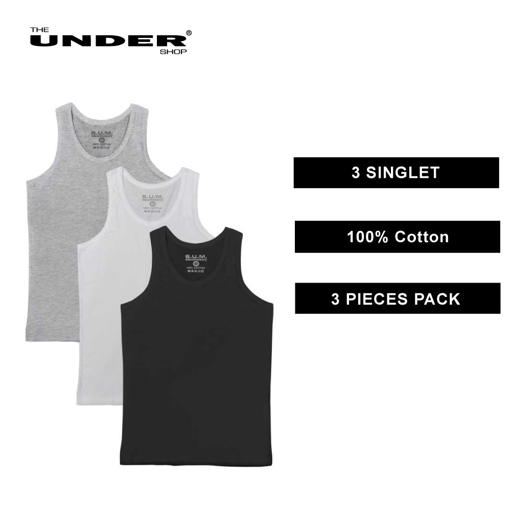 BUM - 3 Inner Singlet Tee (BTG603SZ) Best Buy | Shopee Malaysia