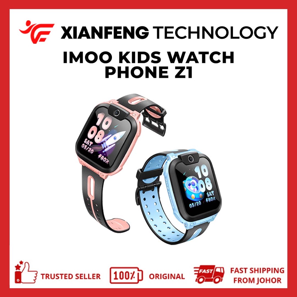 Imoo Kids Watch Phone Z1 4G Video call GPS tracker Class mode 2MP Water Resistance IOS Android compatible