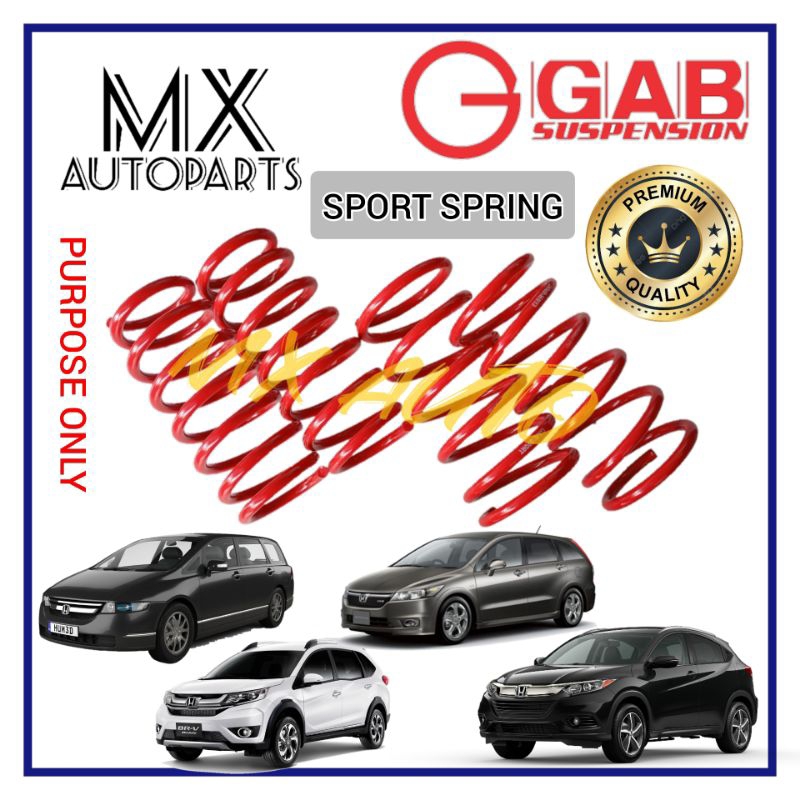 100% ORIGINAL GAB SPORT LOWER SPRING HONDA STREAM SMA RN6 1.8 2.0 ...