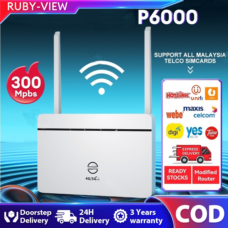 RUBY 5G 4G Wireless Router Wifi Modem SIM Card Router Unlimited Data