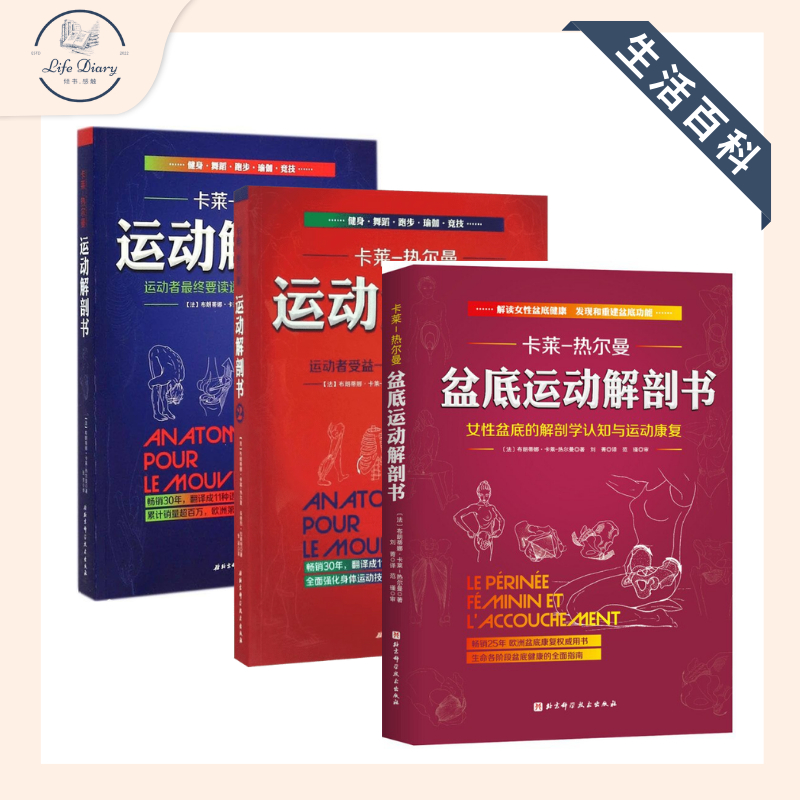 生活百科系列】高清𝐏𝐃𝐅电子书- 套装3册《运动解剖书合集