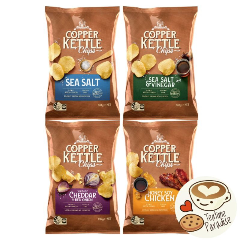Copper Kettle Chips 150g (Assorted Flavours)(Sea Salt/Sea Salt