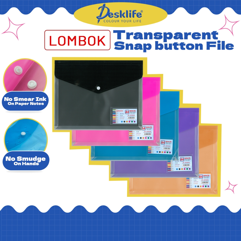 Desklife Lombok A4 Document Holder LK-2318 -(1s/Pcs) File Holder Fail ...
