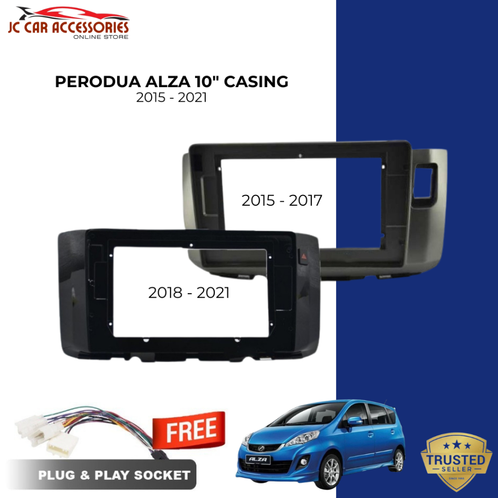 Perodua Alza 2015 - 2021 10 Inch Car Android Player Casing With Socket ...