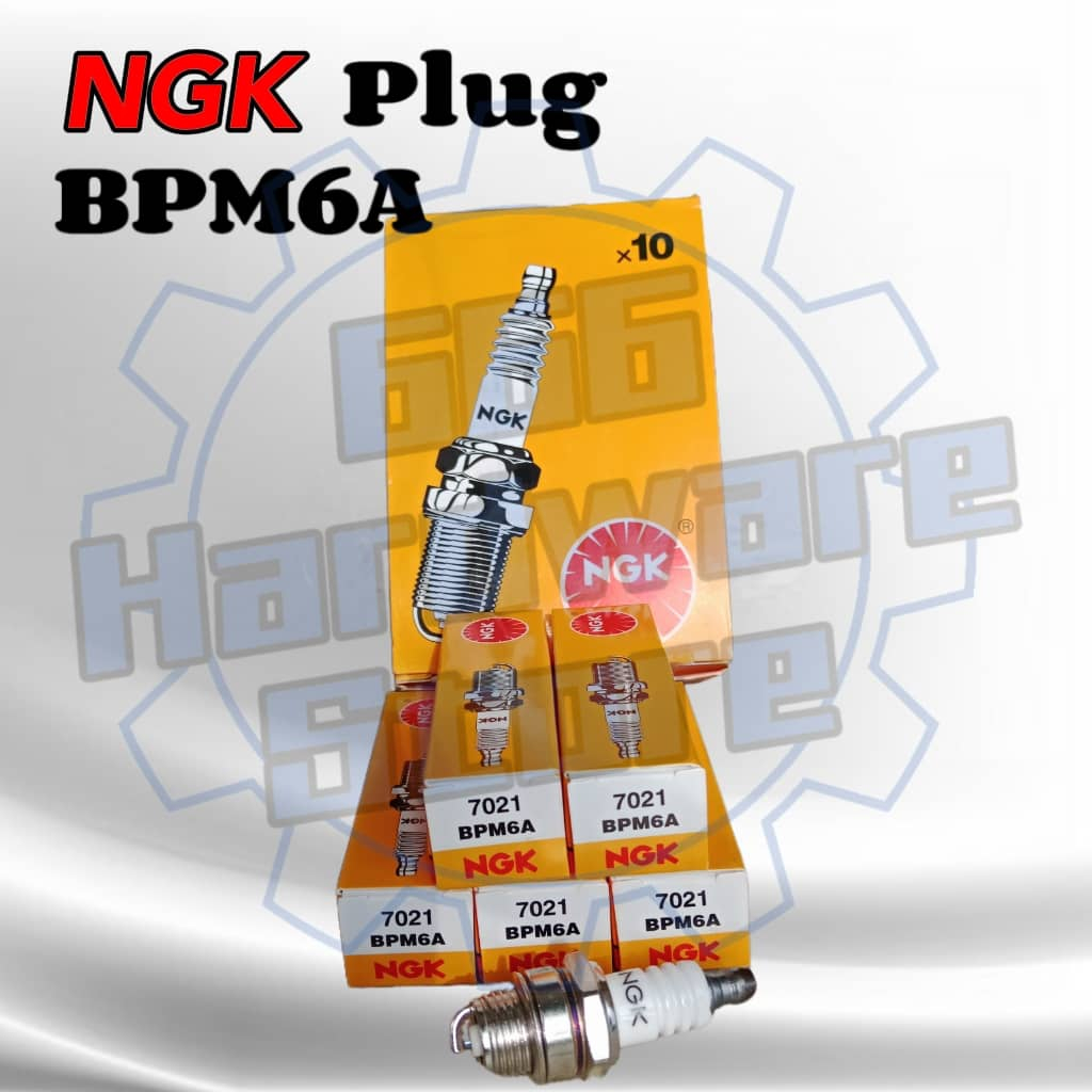 (NGK) SPARK PLUG BPM6A NGK SPARK PLUG BPM6A Mesin Rumput Plug Lawn ...
