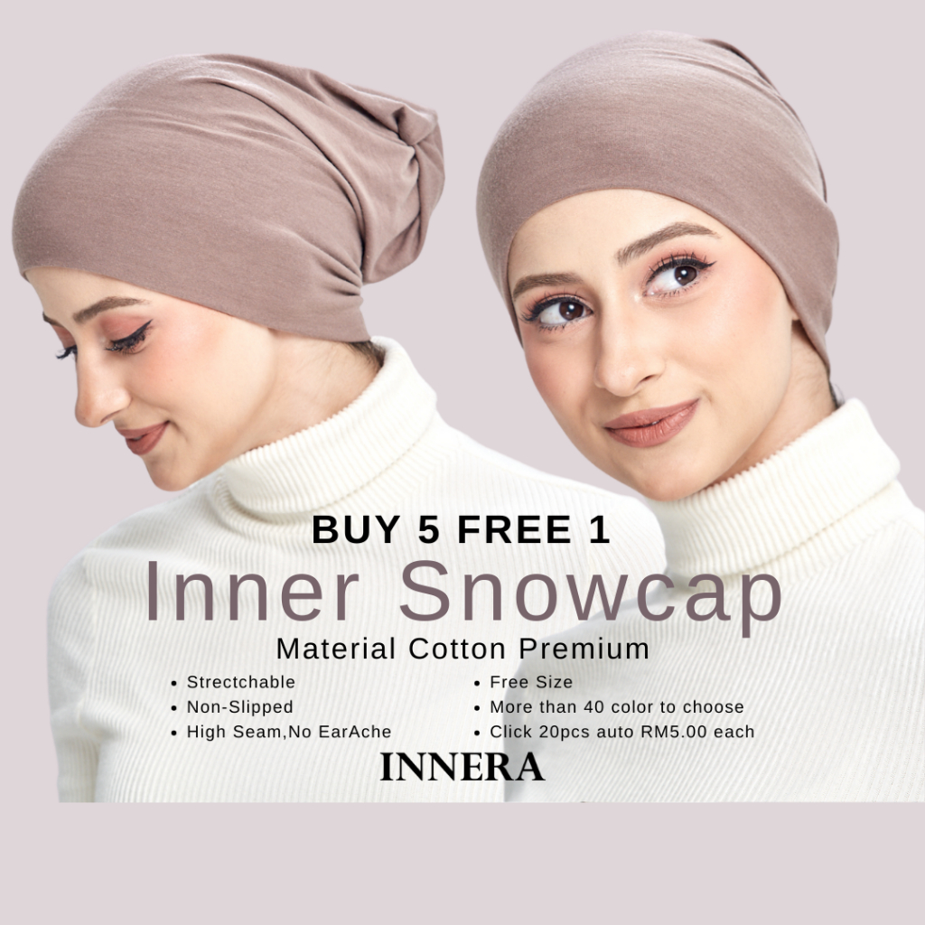 Inner Snowcap (Buy5 Free1) I Inner Wardah I Inner Biasa I Serkup kepala ...