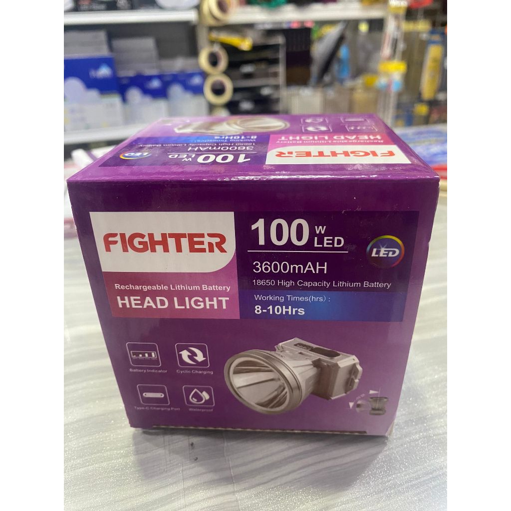 FIGHTER HEAD LIGHT 100W (LED) | Shopee Malaysia