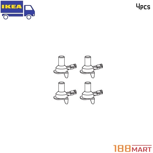 [𝓞𝓻𝓲𝓰𝓲𝓷𝓪𝓵] IKEA BILLY Shelf Holder Pin 4pcs Steel Shopee Malaysia