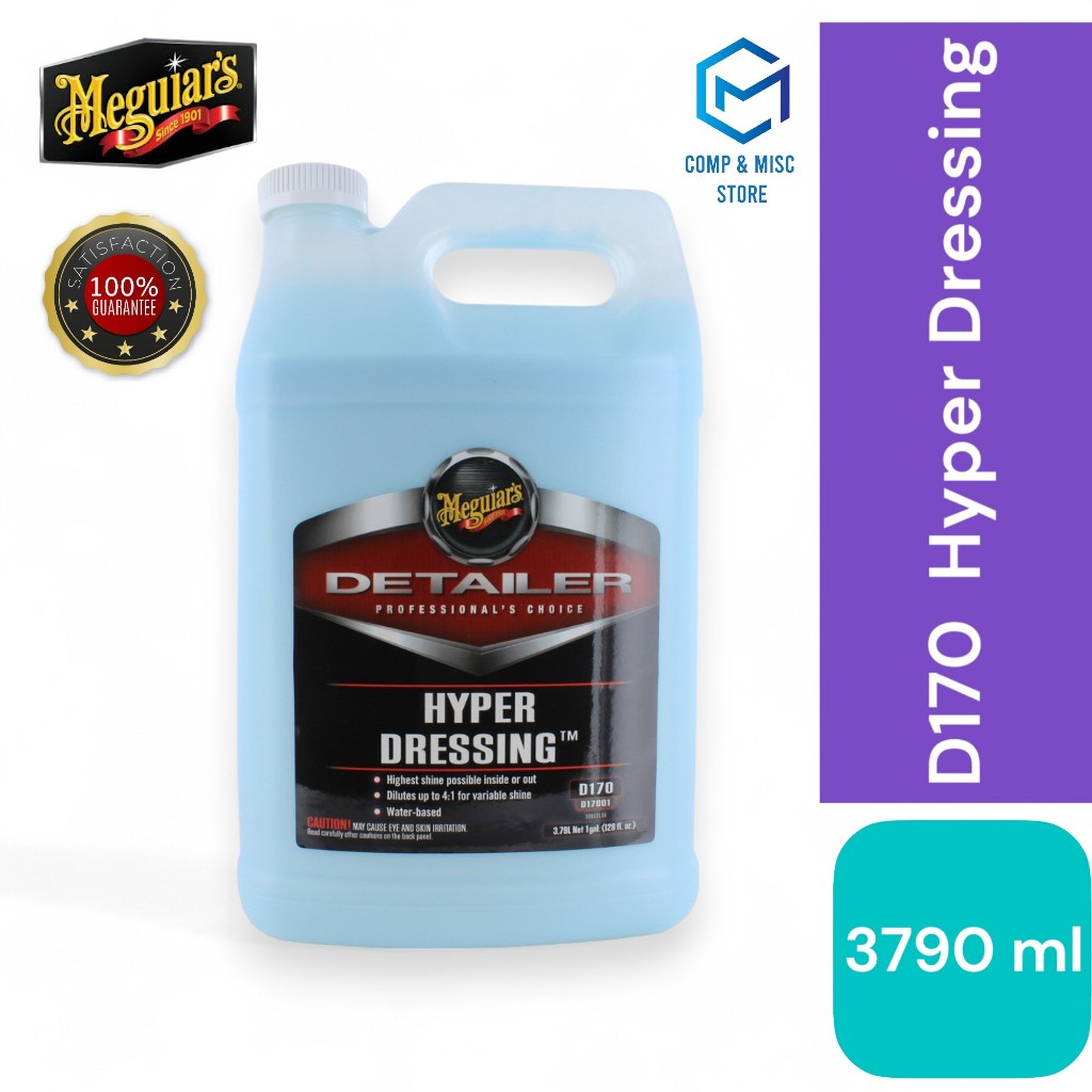 Meguiar's Hyper Dressing D170 - 200ml 500ml Interior Dashboard Vinyl Tire  Rubber Plastic Trim Engine | Shopee Malaysia