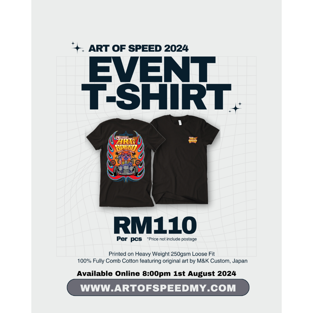 Art Of Speed Event T-shirt 2024 (Over Size) | Shopee Malaysia