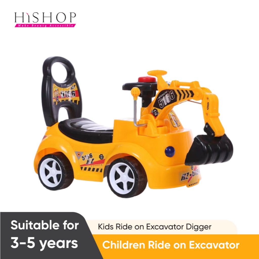 Joyldias 360 degree rotating ride on excavator and bulldozer12v12ah battery powered ride on toy backhoe wtrack design wheels for all