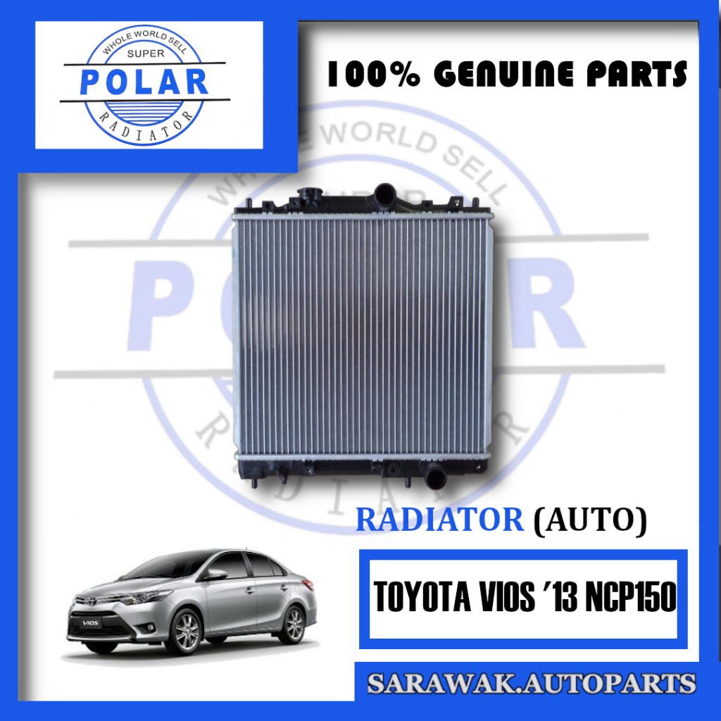 Polar Toyota Vios 2013 NCP150 Auto Radiator 16mm | Shopee Malaysia