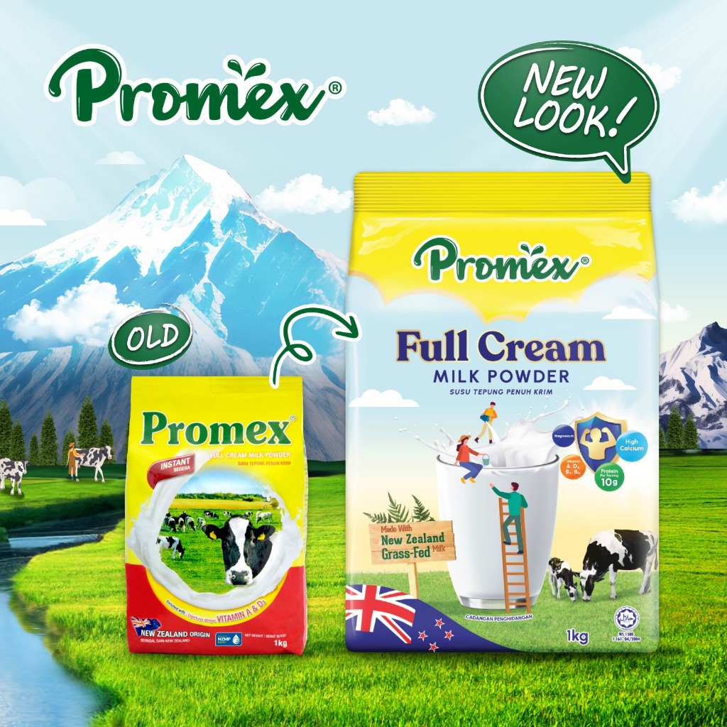 Promex Instant Full Cream Milk Powder 500g [New Packaging] | Shopee ...