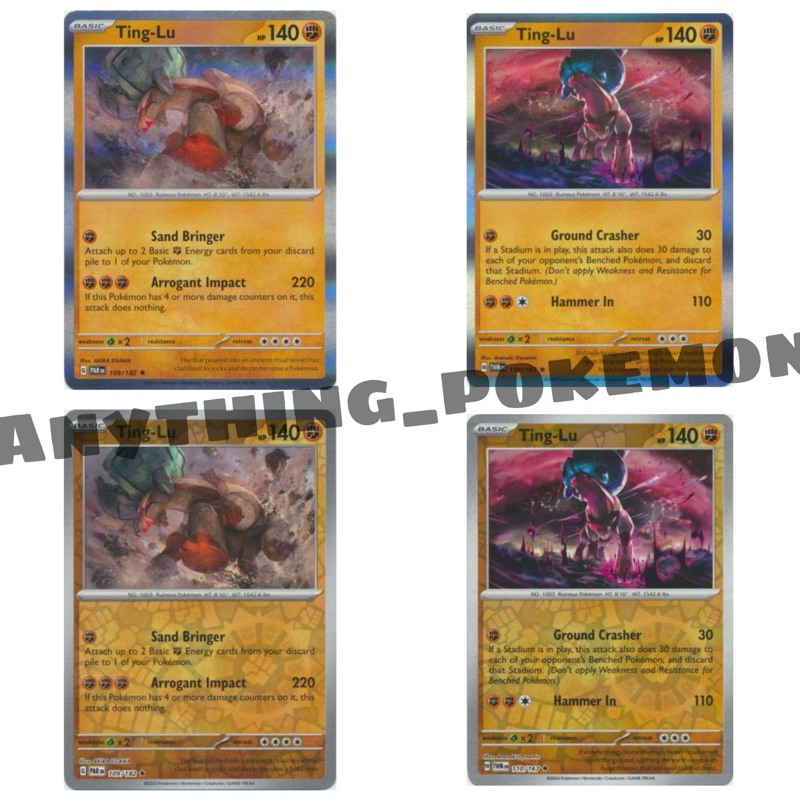 Pokemon Card - Ting-Lu (109/182), (110/167) - HOLO/REVERSE HOLO - Paradox  Rift, Twilight Masquerade Singles | Shopee Malaysia