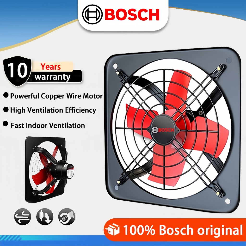 Bosch powerful silent exhaust fan household kitchen window type range