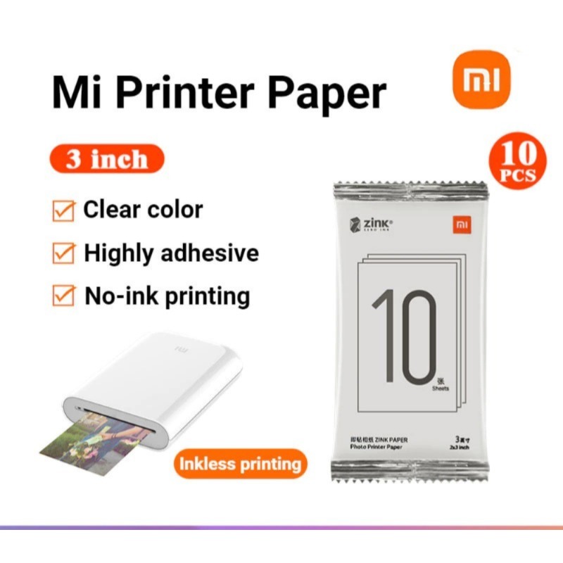 Xiaomi ZINK Pocket Printer Paper Mi Exclusive Sticky-backed Photo Paper ...