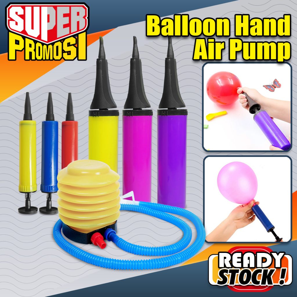 Large Hand Pump Mini Balloon Hand Pump Inflator Big Colorful Hand Held ...
