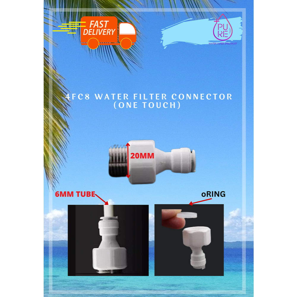 Water Filter Fitting Connector 4FC8 | Shopee Malaysia