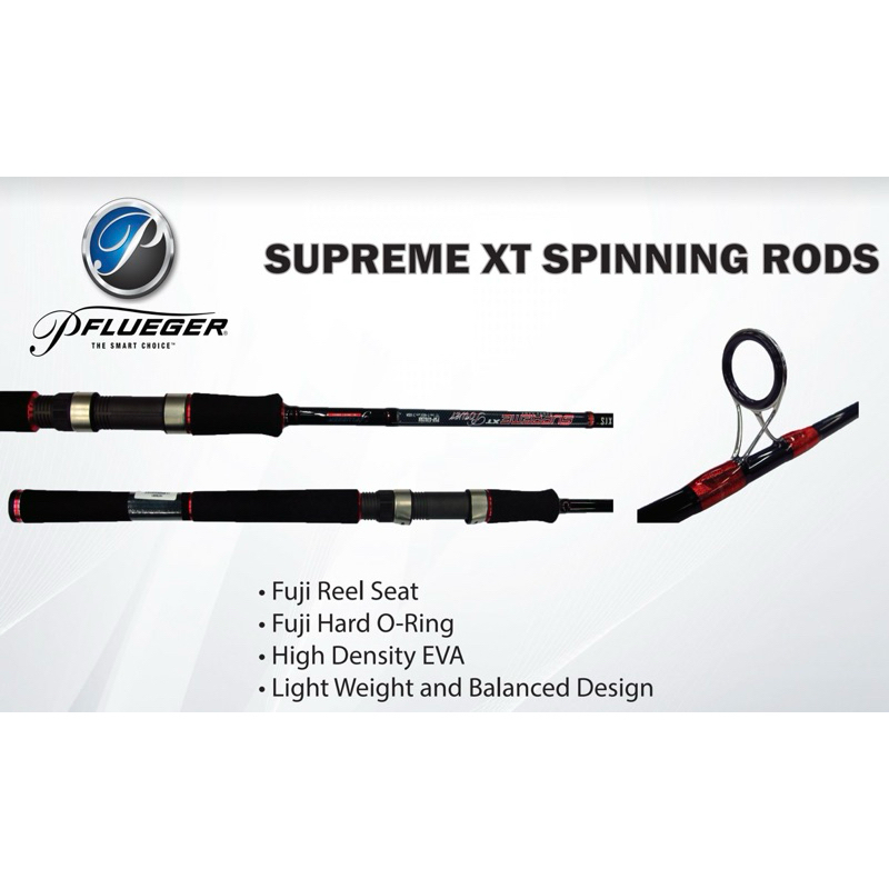 PFLUEGER SUPREME XT POWER FISHING ROD - PSP | Shopee Malaysia
