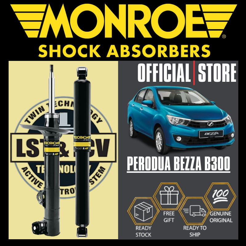 MONROE OESPECTRUM® SHOCK ABSORBER FRONT AND REAR PERODUA BEZZA B300 ...