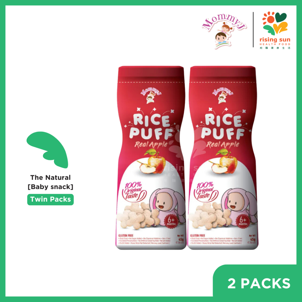 MommyJ Pure Rice Puff Real Apple (45g x 2) - Twin Packs | Shopee Malaysia