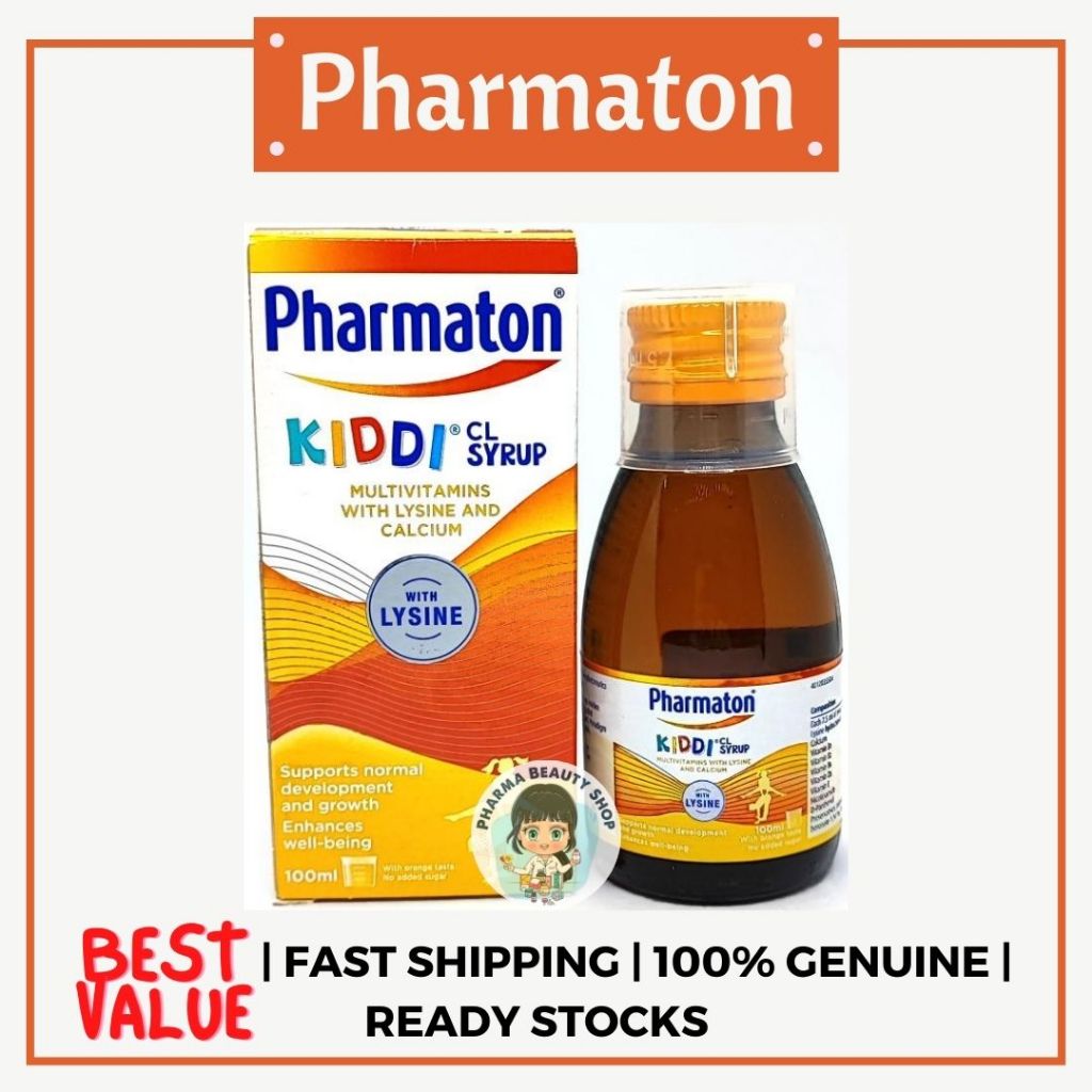 Pharmaton® Kiddi® CL Syrup(Multivitamin with Lysine & Calcium)-Suitable ...