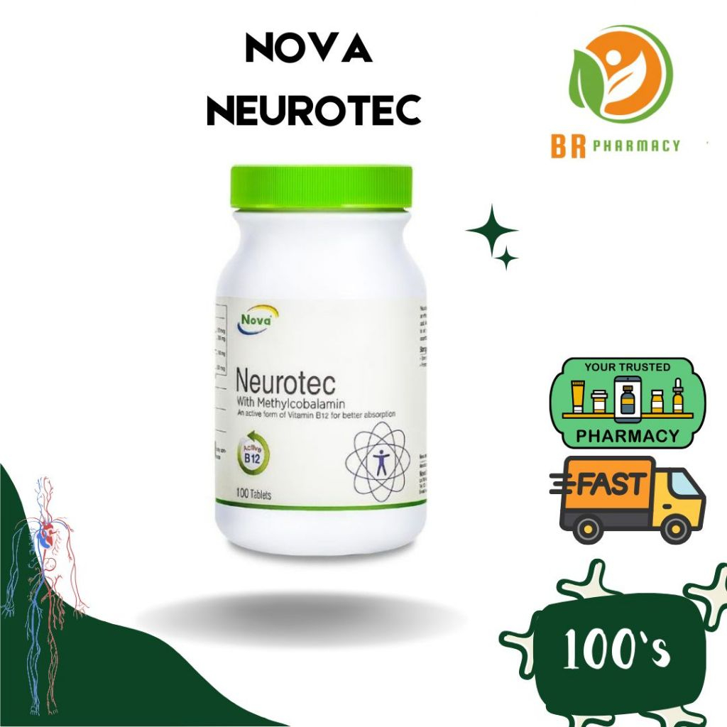 NOVA NEUROTEC B1, B6, B12 (methylcobalamin) B9 (folic acid) SARAF (100S