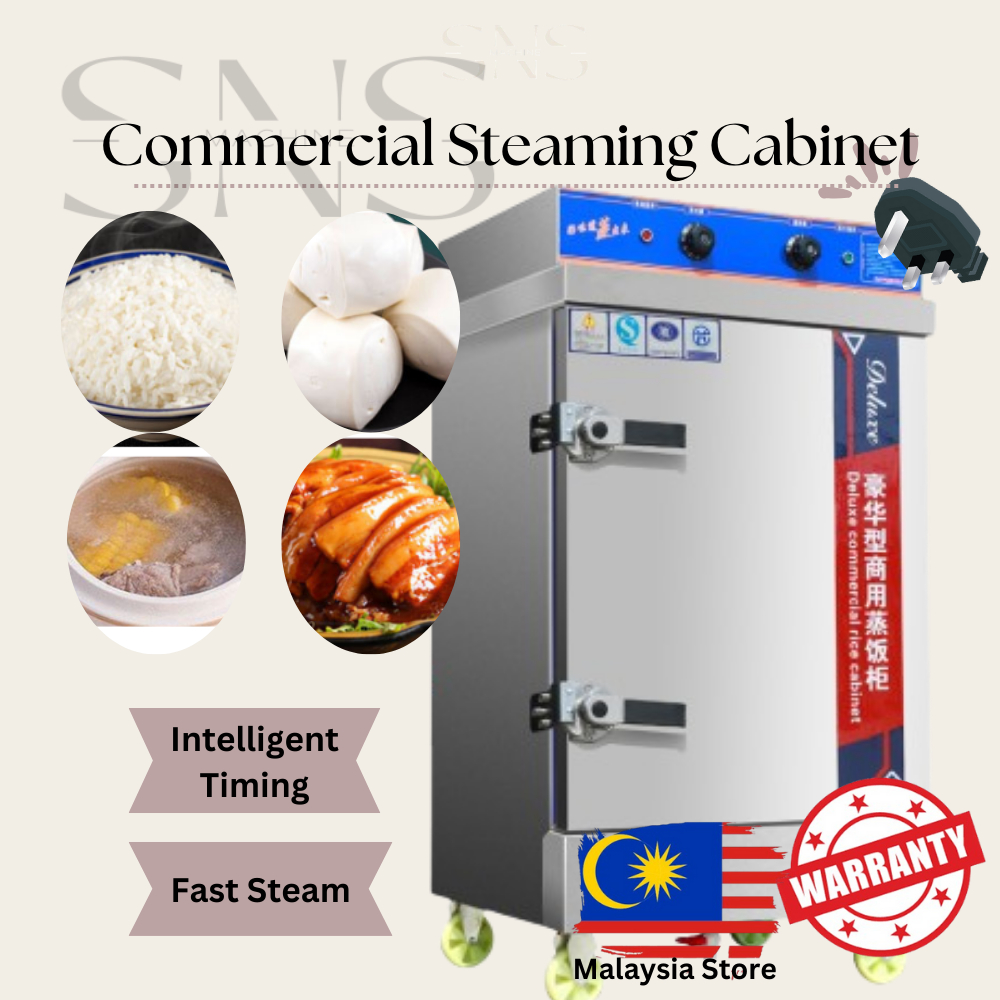 【Gas Rice Steamer 6/8/12 Trays】High-Capacity | Stainless Steel | Kukus ...