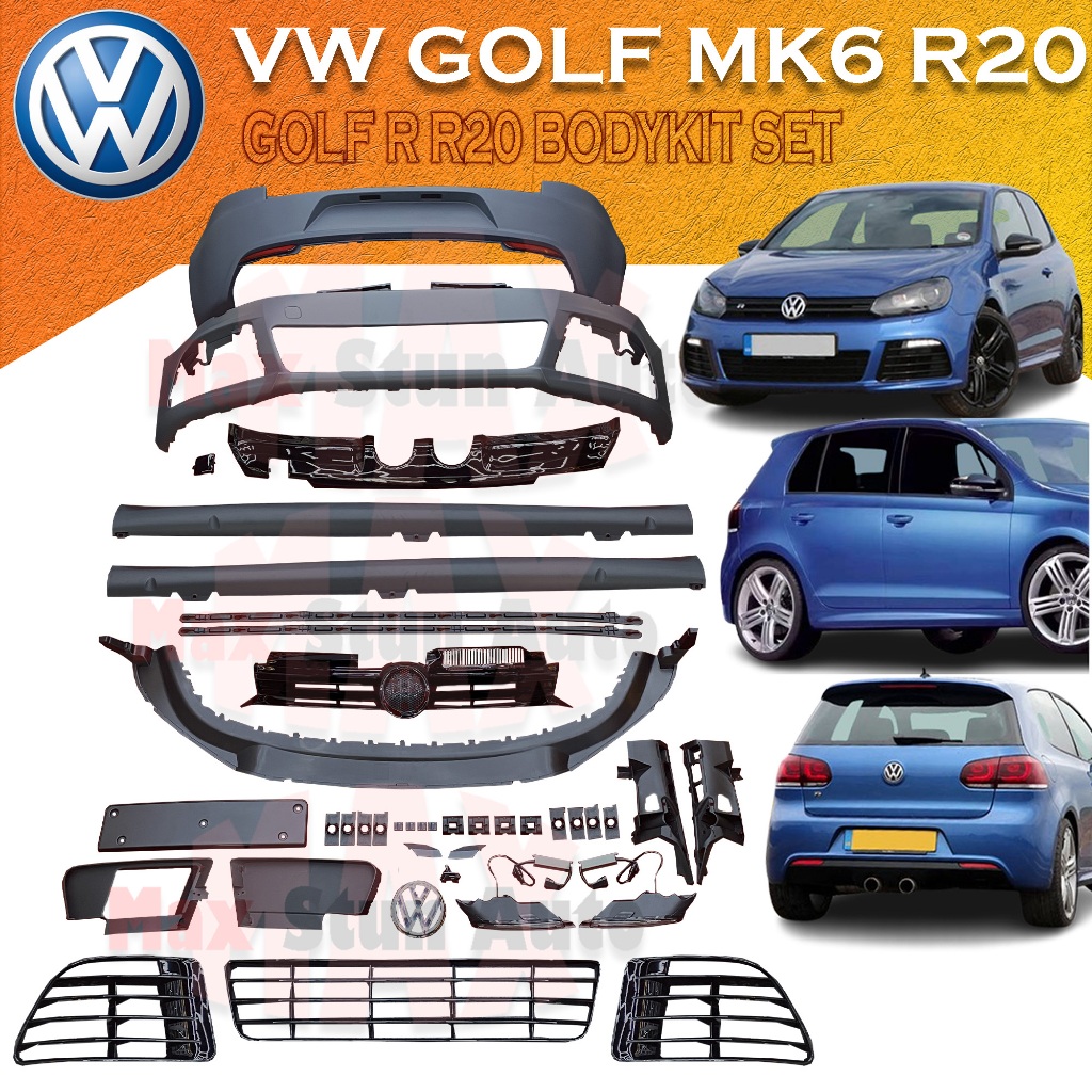 VOLKSWAGEN GOLF MK6 GOLF R R20 FRONT BUMPER SIDE SKIRT REAR BUMPER ...