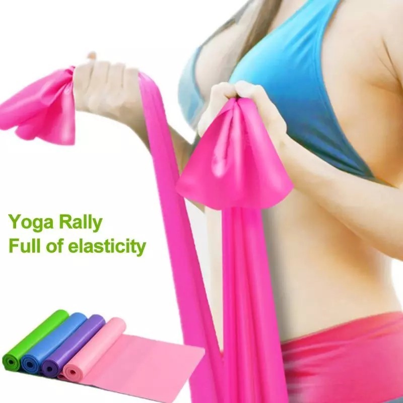 Yoga Elastic Strap Stretch Rubber Resistant Slimming Exercise Band ...