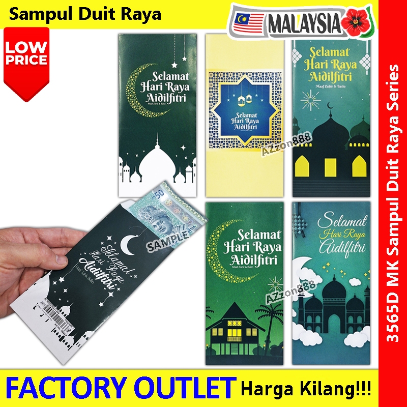 New Sampul Duit Raya X 100-Keping Ang Pao Green Envelope Bag Duit Raya ...