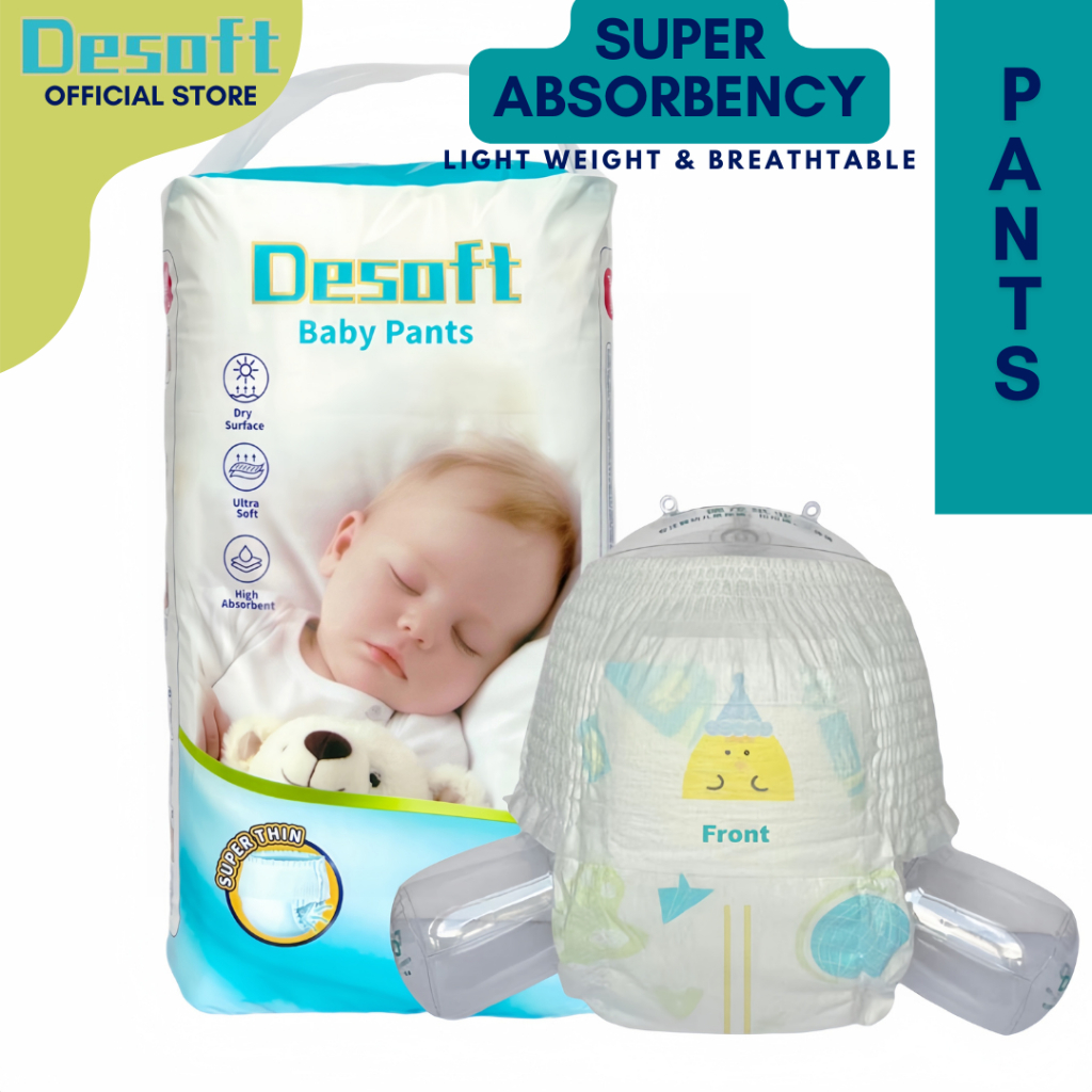 [ TWIN PACK ] DESOFT BABY PANTS DIAPER BABY PULL UP SUPER ABSORBENCY ...