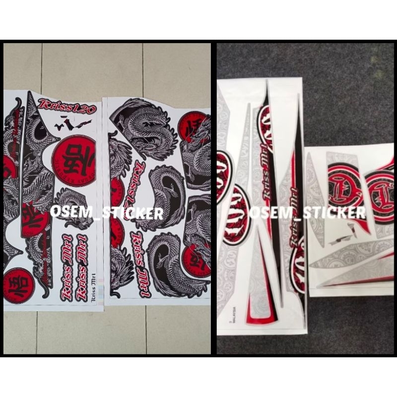 STICKER MODENAS KRISS MR1 BATIK/CHOI NAGA/DRAGON CHOII/BATMAN | Shopee ...