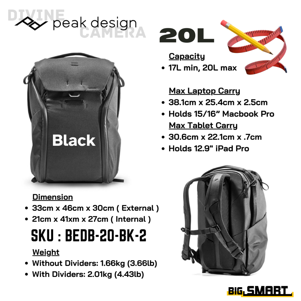 Peak design backpack malaysia clearance