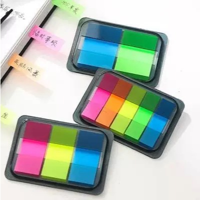 0510, Fluorescent Sticky Notes, Creative Pull-out Box Fluorescent ...