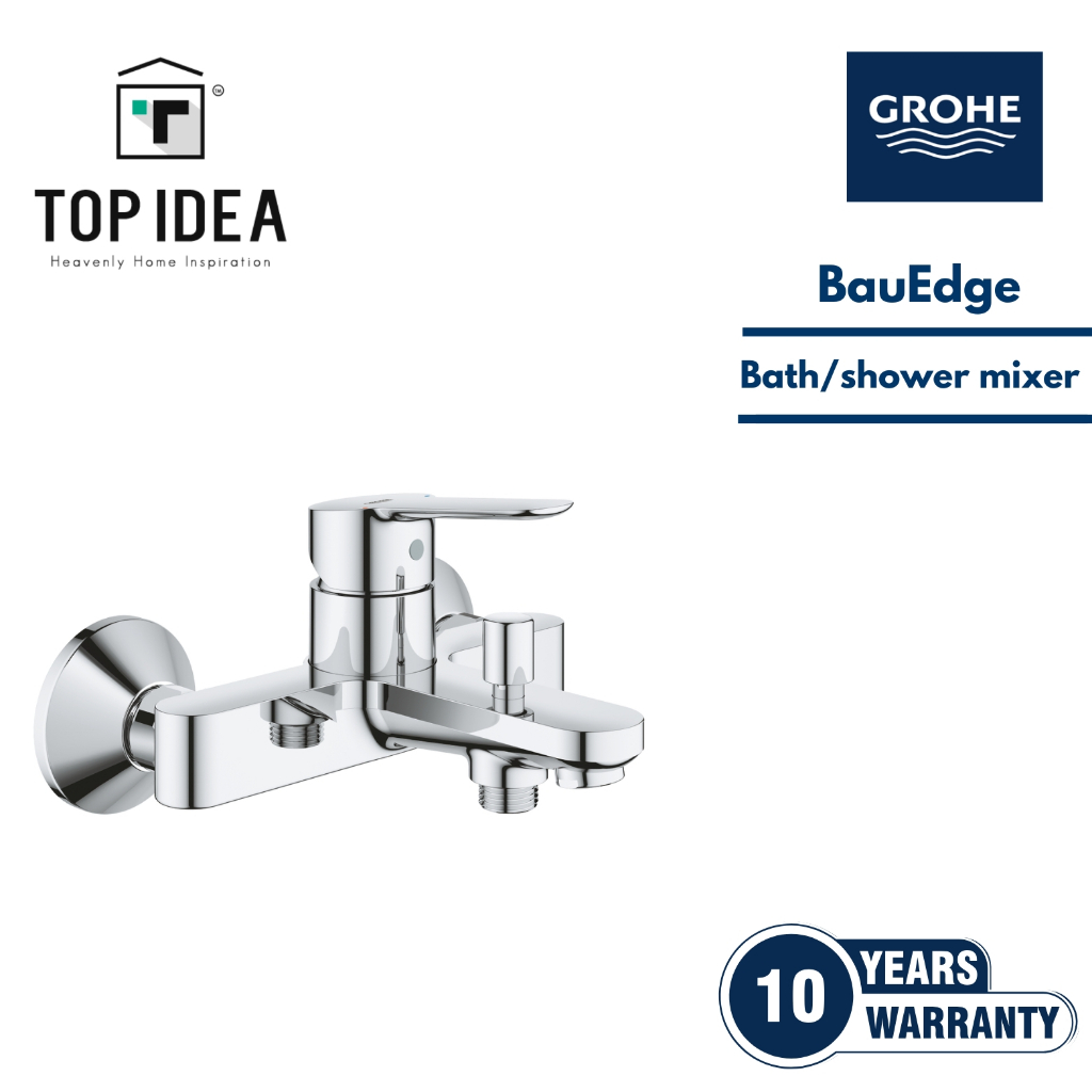 GROHE BauEdge Single Lever Exposed Bath/Shower Mixer | 23605000 ...