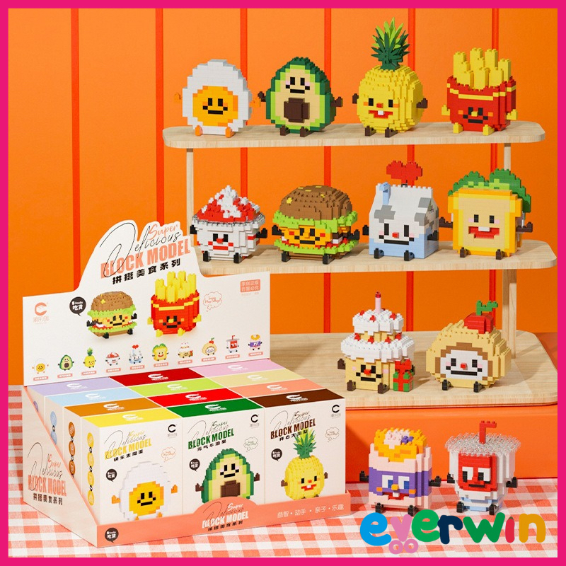 【EWW】Snacks Series Building Block Happy Food Collection French Fries ...