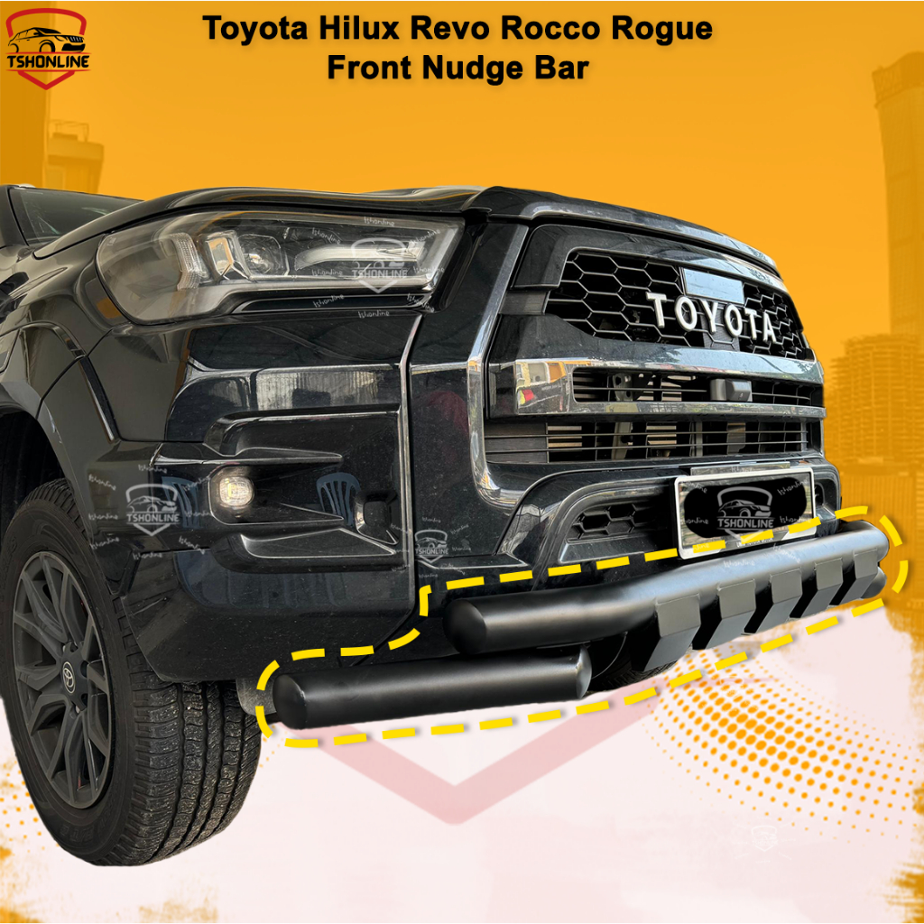 Toyota Hilux Revo Rocco Rogue Front Nudge Bar Front Bumper Protection ...