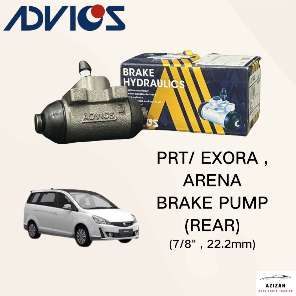 Aisin Advics Brake Pump Wheel Cylinder Rear Left / Right for Proton ...