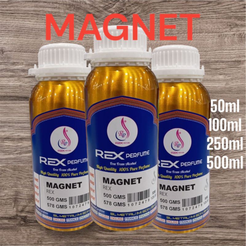 REX PERFUME MAGNET 500ML/250ML/100ML/50ML PATI MINYAK WANGI | Shopee ...