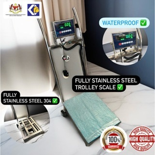 TROLLEY SMARTWEIGH DIGITAL PLATFORM SCALE 150KG / 300KG (304 STAINLESS ...