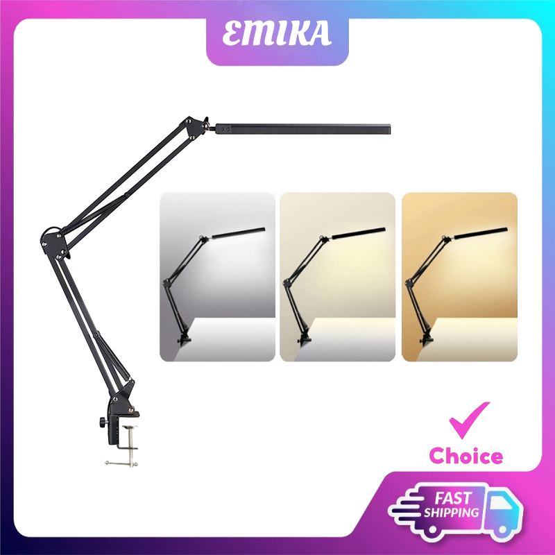 Emika Choice 3 Light Colors LED Flexible Desk Table Lamp with Rotatable ...