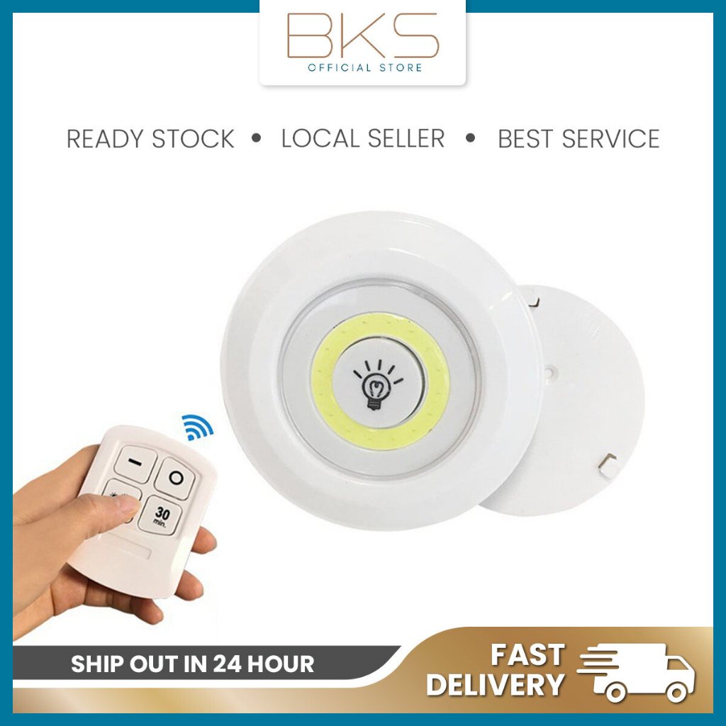 Wireless Dimmable LED Under Cabinet Light Remote Control Battery ...