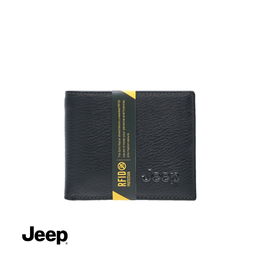 Jeep Men RFID Protected Credit Card Leather Wallet - JEWT0113LN3MJ4 ...