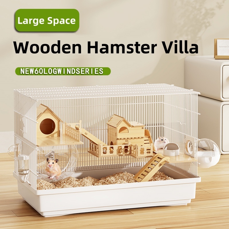 3-Layer Full Set Hamster Cage Large Thick iron wire Hamster Cage with ...