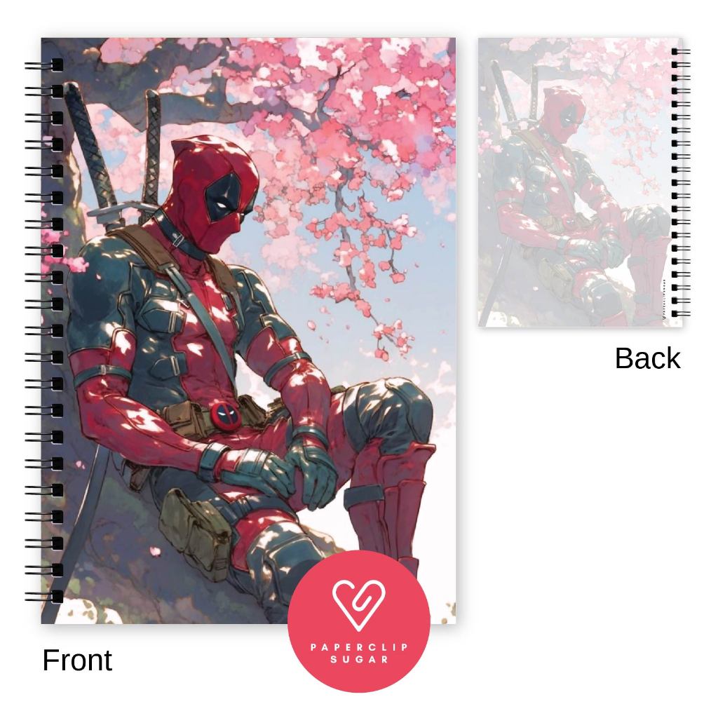 Cuaderno A5 De Deadpool Con Diseño Splat: Papelería Oficial De Pyramid International