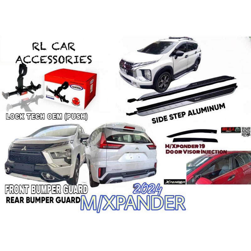 Mitsubishi Xpander 2024 facelift front rear bumper guard side step ...