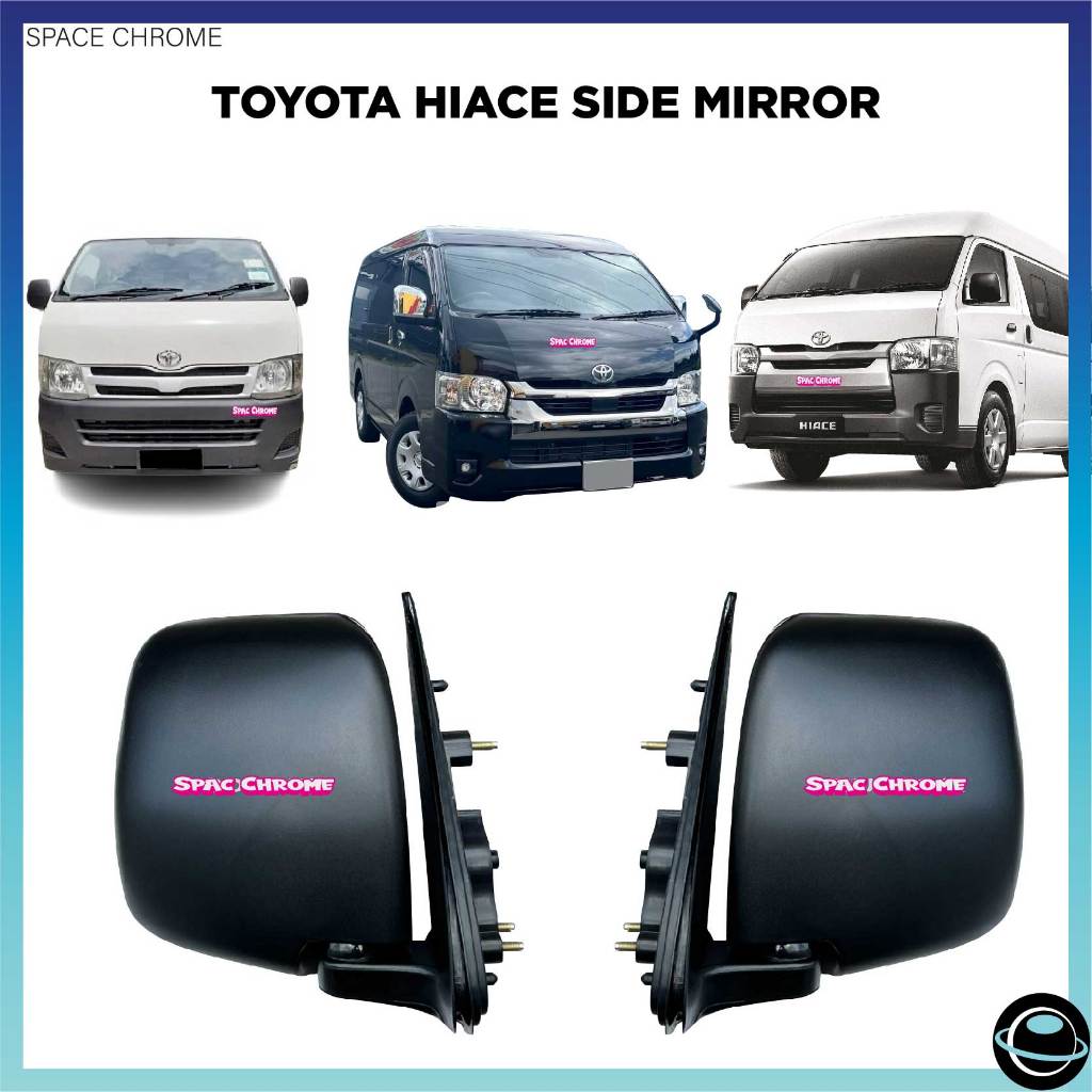 TOYOTA HIACE KDH200 SIDE MIRROR 2005-2024 CHROME HIACE ACCESSORIES ...