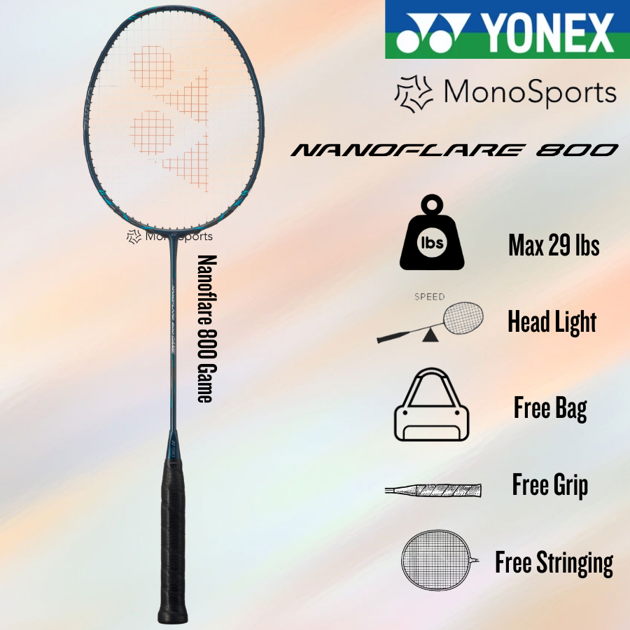 Monosports Yonex Nanoflare 800 Game Headlight Badminton Racket | Shopee ...