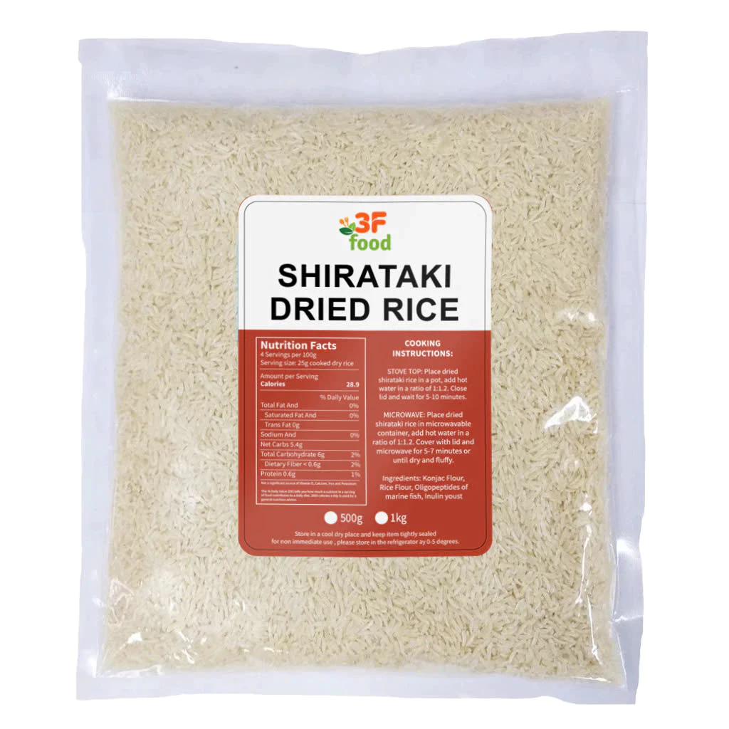 Dry / Dried Shirataki Rice 500g 1kg Konjac Keto/Low Carb Approved ...